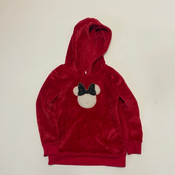 Jumping beans Disney girls sz 4 red Minnie mouse hoodie sweatshirt